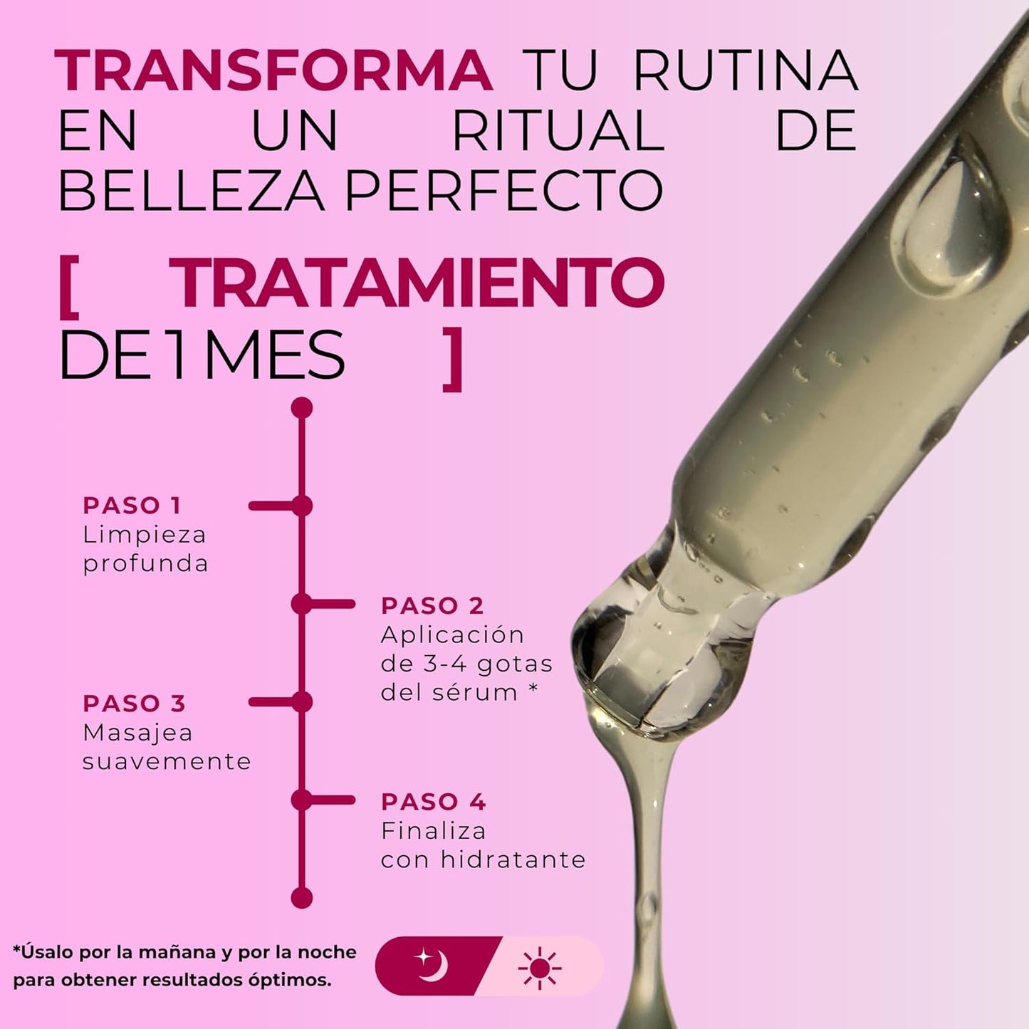 Pharmadermaskin Sérum Facial 30 ml – Colágeno, Elastina y Vitamina E – Reafirma, Hidrata y Reduce Arrugas – Antioxidante para Piel Seca, Flácida y con Líneas de Expresión