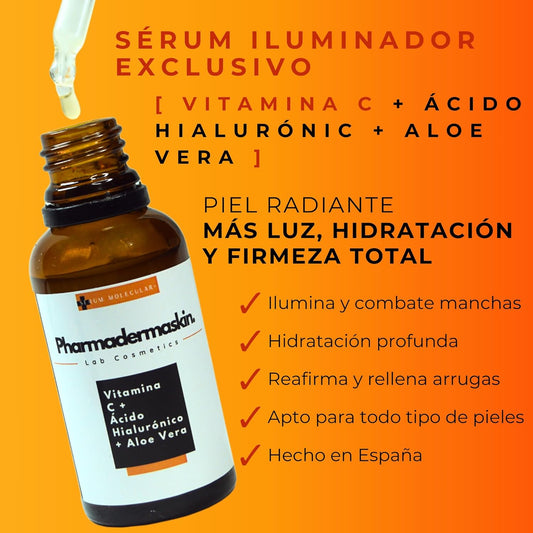 Pharmadermaskin Sérum Vitamina C + Ácido Hialurónico + Aloe Vera