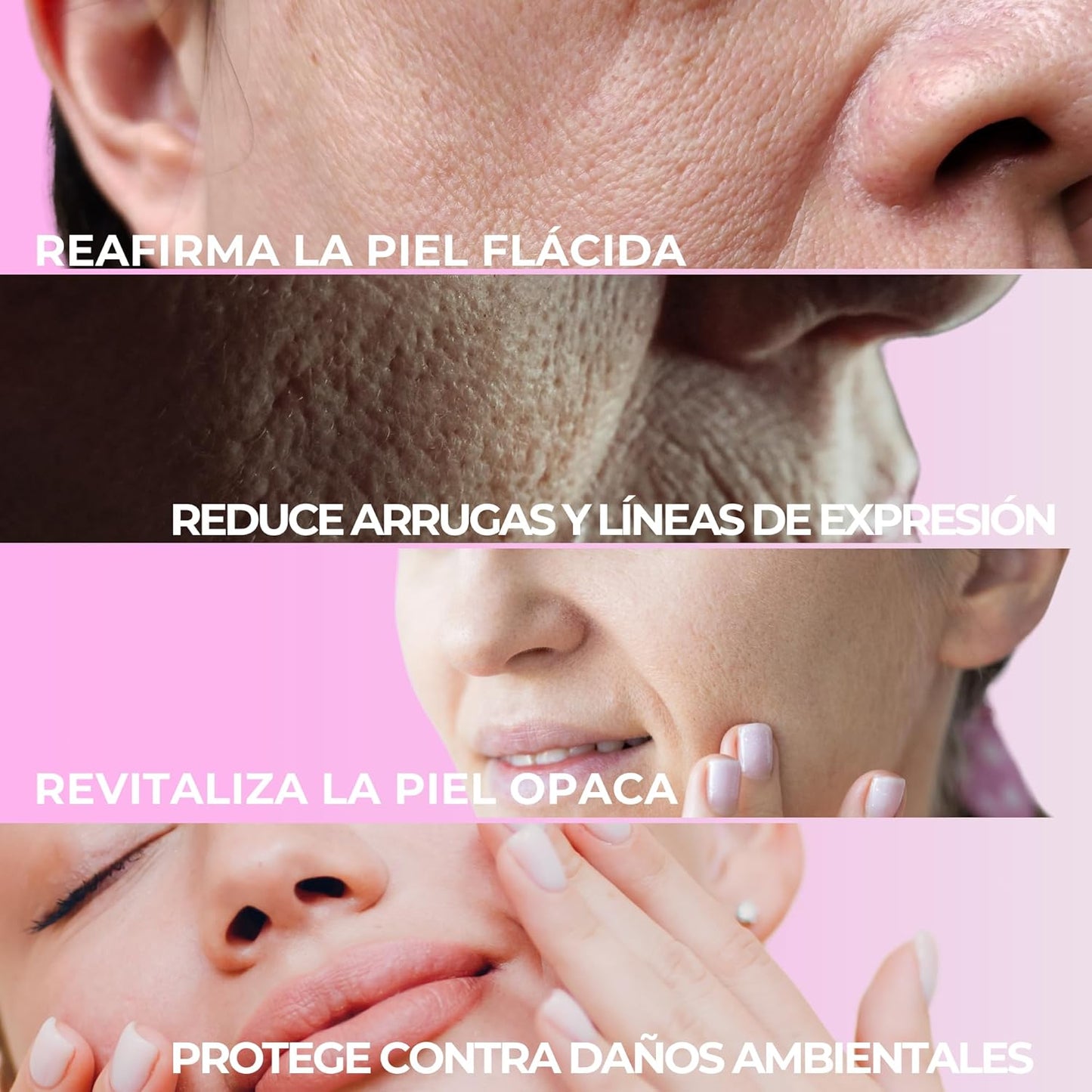 Pharmadermaskin Sérum Facial 30 ml – Colágeno, Elastina y Vitamina E – Reafirma, Hidrata y Reduce Arrugas – Antioxidante para Piel Seca, Flácida y con Líneas de Expresión